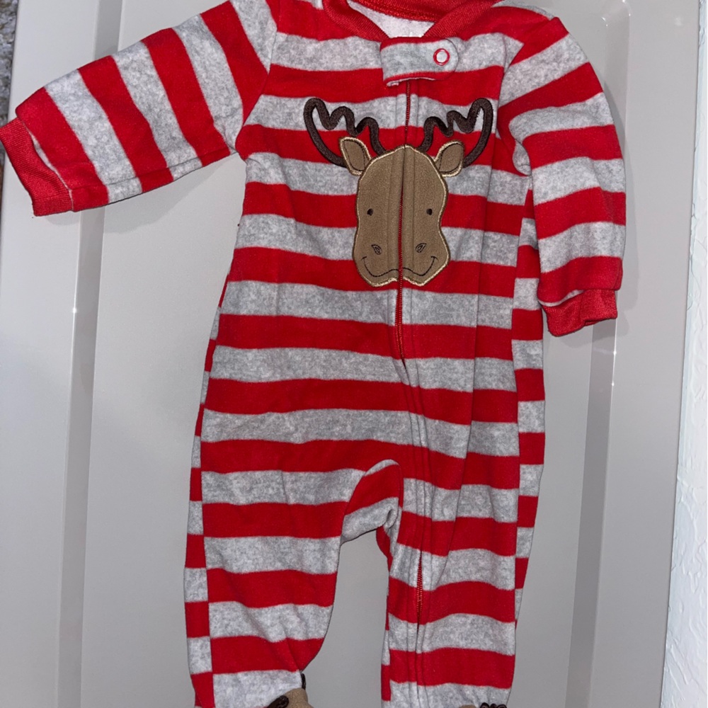 Fleece 0-3 month Christmas sleeper